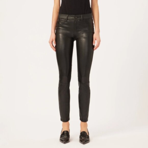 DL1961 Denim - DL1961 Florence Insta Sculpt Epiphany Black Coated Moto Skinny Jean 30
